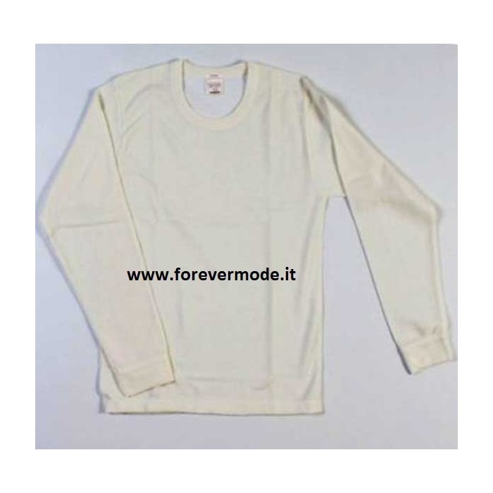 3 T-shirt uomo Mapom o Trevi manica lunga a girocollo in lana e cotone
