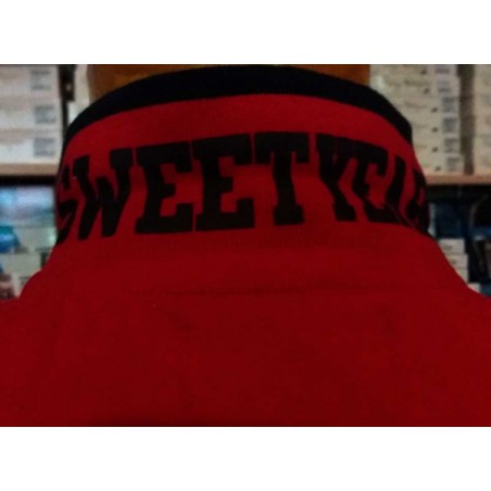Polo uomo Sweet Years manica corta con logo e stampa sul collo