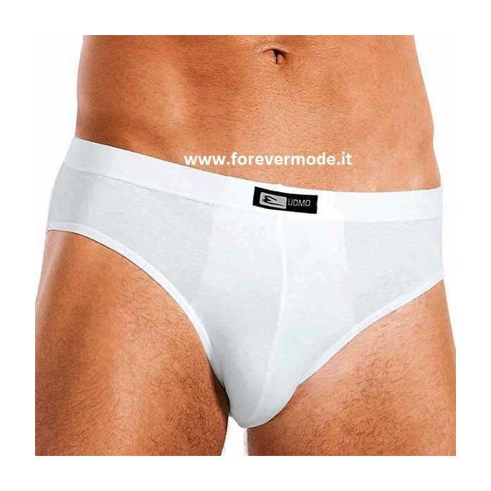 6 Slip uomo Cotonella in cotone elasticizzato, elastico interno