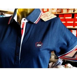 Polo donna Baci & Abbracci con logo ricamato e stampa sul collo 2