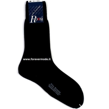 6 Calze uomo Rossi corte in filo di scozia, liscie e resistenti