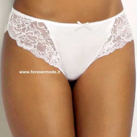Slip donna SieLei della linea Pure Love in microfibra e pizzo elasticizzato