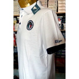 Polo uomo Johnny Brasco in cotone con logo ricamato e stampa collo 2