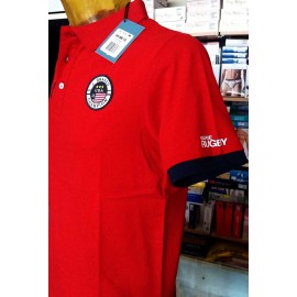 Polo uomo Johnny Brasco in cotone con logo ricamato e stampa collo 2