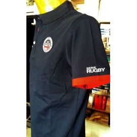 Polo uomo Johnny Brasco in cotone con logo ricamato e stampa collo 2