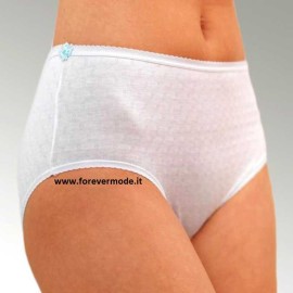 2 Slip donna Gicipi Alti in fresco e morbido filo di scozia operato