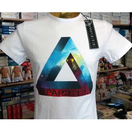 T-shirt uomo Papeete manica corta a girocollo con stampa logo