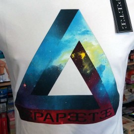 T-shirt uomo Papeete manica corta a girocollo con stampa logo 2
