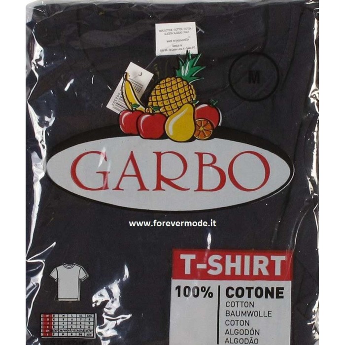3 T-shirt maglie uomo Garbo manica corta girocollo in cotone
