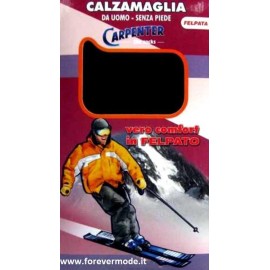 Calzamaglia uomo Carpenter lunga in cotone felpato senza piede