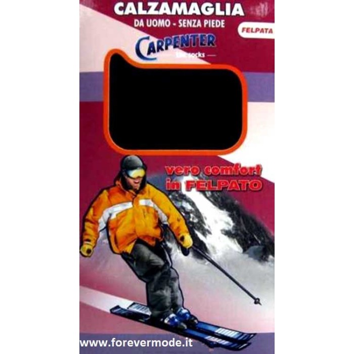 Calzamaglia uomo Carpenter lunga in cotone felpato senza piede