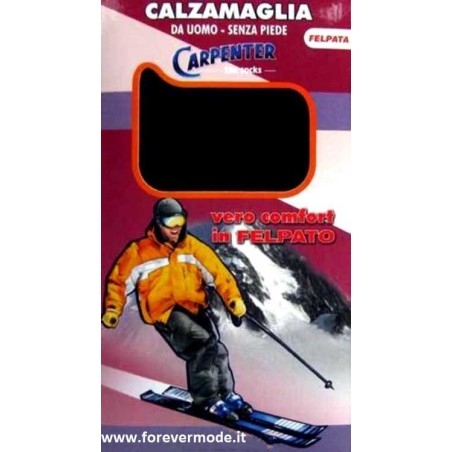 Calzamaglia uomo Carpenter lunga in cotone felpato senza piede