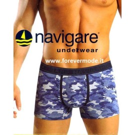 6 Boxer uomo Navigare in cotone elasticizzato fantasia con elastico loggato