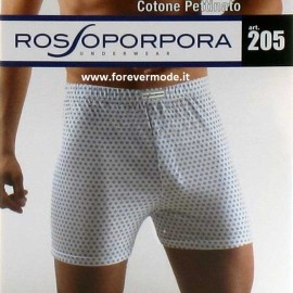 6 Boxer uomo Rossoporpora o Dolceluna in cotone pettinato cravatta con apertura bottone 2