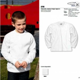 Maglia bambino Effepi manica lunga girocollo in cotone pettinato