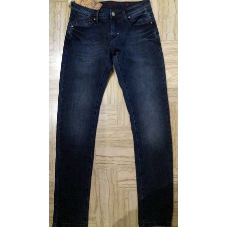 Jeans uomo Baci & Abbracci in cotone elasticizzato poco sbiadito