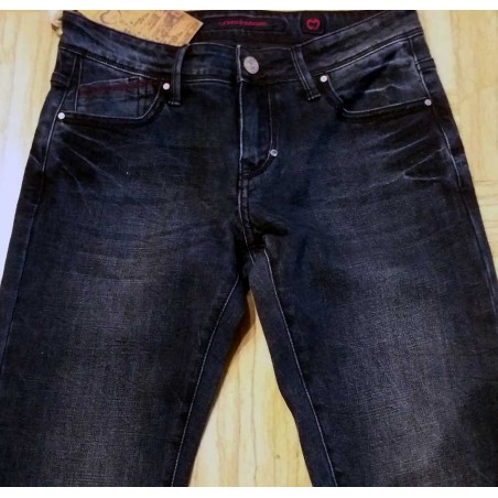 Jeans uomo Baci & Abbracci in cotone elasticizzato poco sbiadito