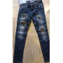 Jeans donna Baci & Abbracci elasticizzato slim con applicazioni perle