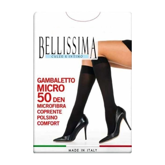 Calza gambaletto donna Bellissima in microfibra antisegno 50den