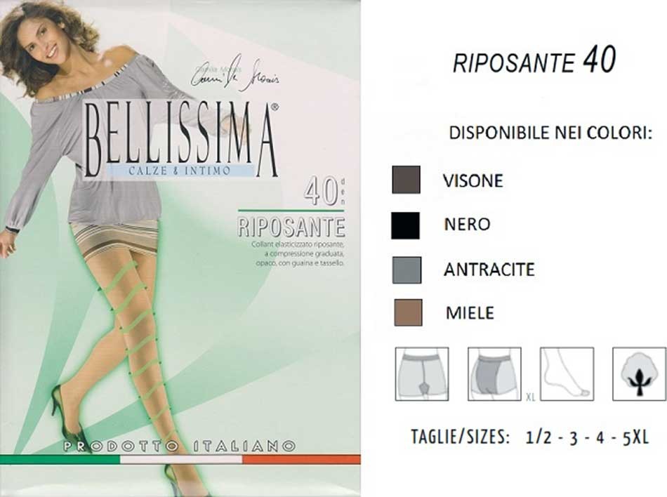 Collant donna Bellissima riposanti a compressione graduata 40 denari
