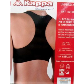 Reggiseno donna Kappa sportivo incrociato in microfibra senza ganci 2