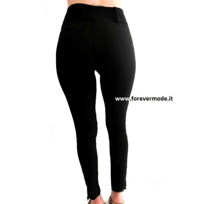 Leggings pantalone donna Matignon vita alta in viscosa elasticizzata