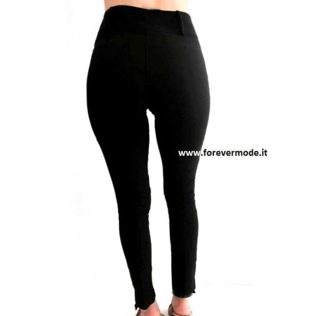 Leggings pantalone donna Matignon vita alta in viscosa elasticizzata