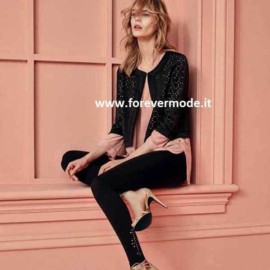 Pantacollant donna Matignon con motivo sulla caviglia a taglio laser 2