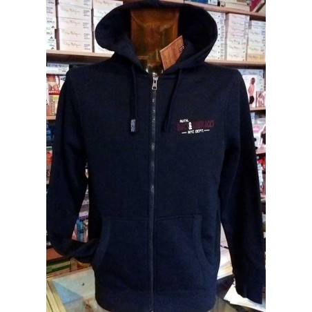 Felpa uomo Baci & Abbracci in cotone con stampa, tasche e cappuccio