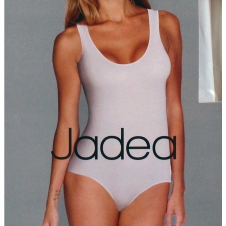 Body donna Jadea a spalla larga con scollo ampio in cotone elasticizzato