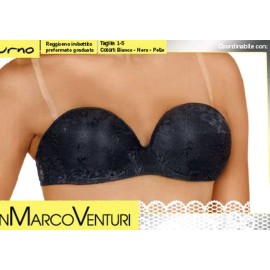 Reggiseno donna Gian Marco Venturi imbottito a fascia in pizzo con ferretto 2