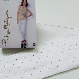 Leggings donna Matignon jeans con borchiette e vere tasche sul retro