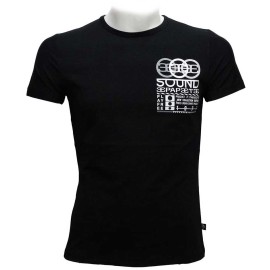 T-shirt maglia uomo Papeete manica corta a girocollo in cotone con stampa e logo