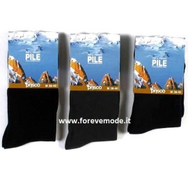 6 Calze uomo Prisco lunghe in leggero e caldo pile termico
