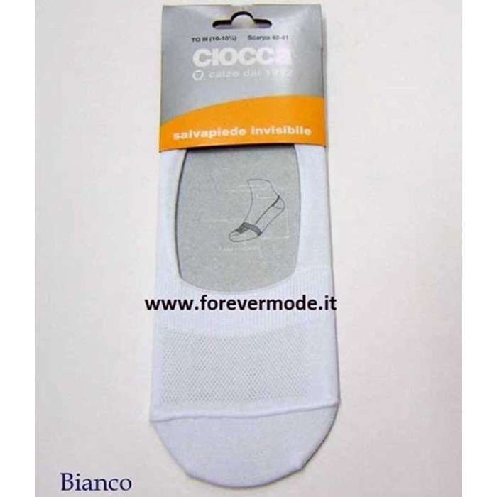 6 Paia di Calze uomo Ciocca salvapiede in cotone comfort invisibile