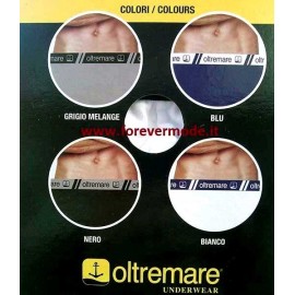 6 Boxer uomo Oltremare in cotone bi-elastico con elastico esterno loggato 2