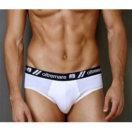 6 Slip uomo Oltremare in cotone bi-elastico con elastico esterno loggato