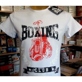 T-shirt uomo Boxing Club manica corta a girocollo in cotone con stampa logo