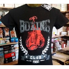T-shirt uomo Boxing Club manica corta a girocollo in cotone con stampa logo 2