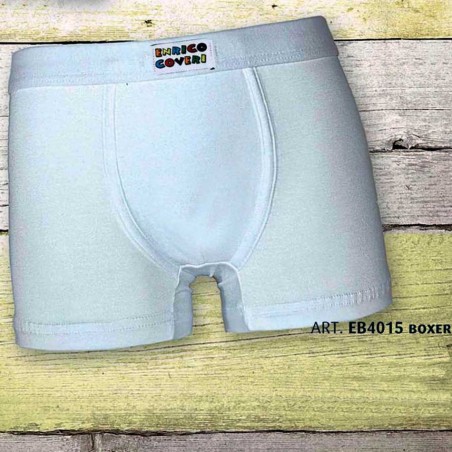 6 Boxer bambino Coveri in cotone con elastico interno e logo cucito