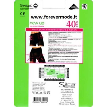Collant donna Silca New Up 40 contenitivo e modellante